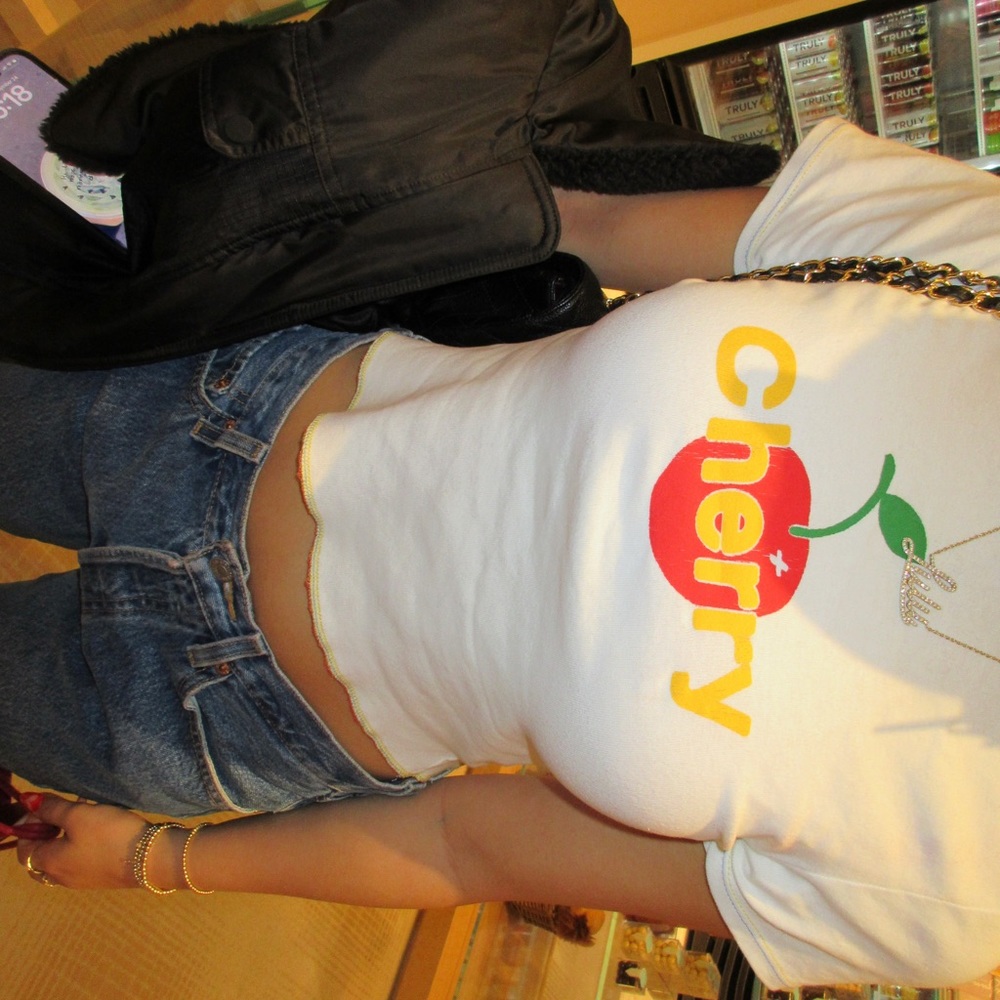cherry la baby tee
